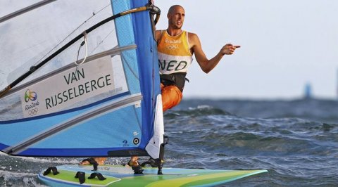 Dorian wint het Olympisch windsurfen 2016 in Rio